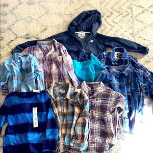 Lot of 9 boys 5T long sleeve shirts good condition